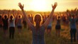 © Yuparet - Embracing the Summer Solstice: Nature Lovers Celebrating Sun and Earth Energy