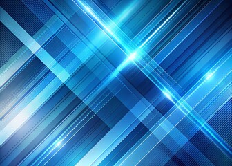 Wall Mural - modern blue abstract background with elegant bright diagonal lines