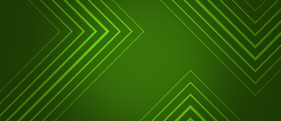 Wall Mural - modern green lights line with green rays and glowing effect illustration design