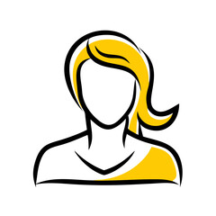 Wall Mural - profile on transparent background for web and graphic design