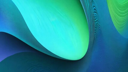 Wall Mural - vibrant abstract waves with curved lines in shades of pink, purple, teal, and green creating a dynam