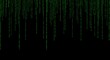 © Abeto_21 - Digital Rain Green Binary Code Flowing Down the Screen