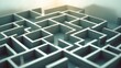 © TheWaterMeloonProjec - Gray labyrinth representing a complex problem solving concept.