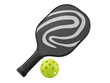 © Yusuf - Pickleball Paddle and Ball Transparent Background Sports Equipment Concept