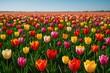 © Kultivad - Vibrant tulips blossom across a springtime meadow