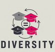 © Urme - Graduation cap diversity loop highlighting equality and inclusion in education across backgrounds
