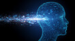 © MdWaliul - Digital head with data stream and financial symbols