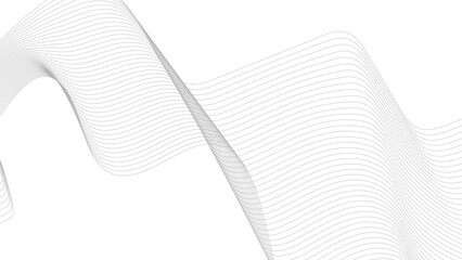 Canvas Print - thin wavy line abstract background. wavy line horizontal divider outline minimalist background. vect