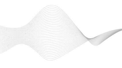 Canvas Print - thin wavy line abstract background. wavy line horizontal divider outline minimalist background. vect