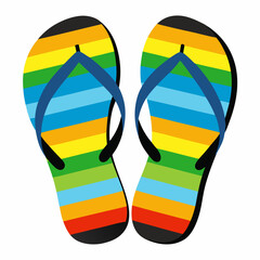 colorful flip flop