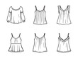 © VCT - Chemise Line Drawing Illustration