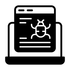 Website Bug Vector Icon