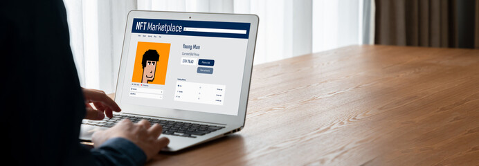 Wall Mural - website design software provide modish template for online retail business and e-commerce