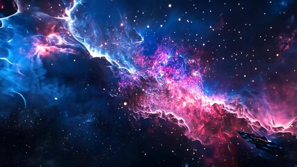 Wall Mural - Space Station in Galaxy