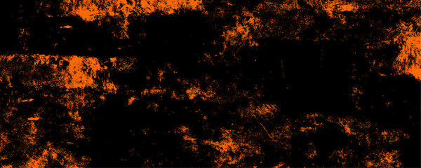 Wall Mural - dark grunge orange concrete. grungy orange canvas background or texture. beautiful stylist modern te