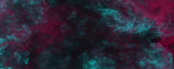 Wall Mural - Deep blue, pink and red amazing cosmic space background pattern design. Abstract fractal art background. Magic color galaxy. Infinite universe and starry night.	
