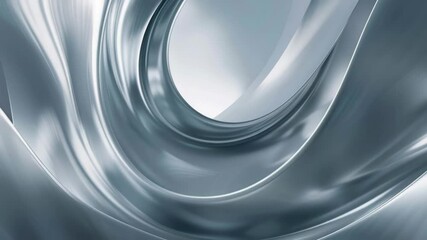Intricate swirl in silver tone, futuristic digital art with abstract and modern textures.