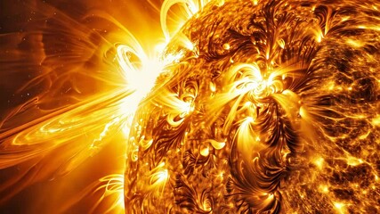 Sun with Star Background,