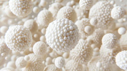 Wall Mural - elegant backdrop with floating white particles, creating serene and abstract atmosphere. composition