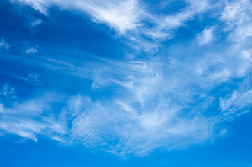 Wall Mural - white clouds in blue sky.