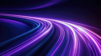 Wall Mural - A colorful line with a white line in the middle. The purple and blue line is curvy and the white line is straight