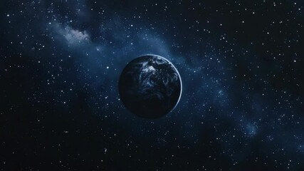 Wall Mural - Planet Earth surrounded by stars at night