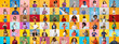 © Prostock-studio - This collage features a varied group of individuals from different backgrounds, each displaying unique expressions and lifestyles.