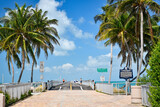 Bike and walking bath along the scenic and historic Seven Mile Bridge in the Florida Keys, Monroe County, Florida. 