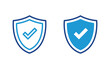 © OLYVIA - Shield with check mark icon vector
