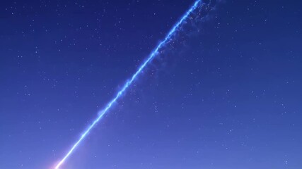 Wall Mural - Shooting star in the night sky