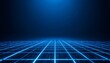 © Dreamstory Studio - Futuristic Blue Tech Grid with Depth – Clean Digital Background