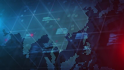 Wall Mural - worldwide data insights mapping artificial intelligence system