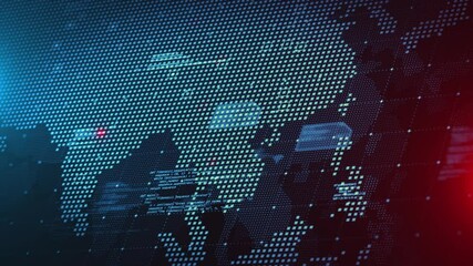 Wall Mural - bigdata mapping platform connectivity global infrastructure network analysis