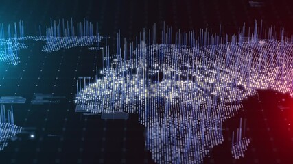 Wall Mural - bigdata mapping platform connectivity global infrastructure network analysis
