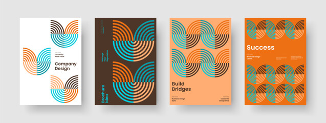 Wall Mural - isolated brochure template. geometric flyer layout. abstract banner design. poster. background. repo