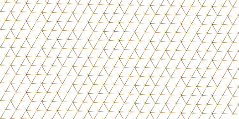 Abstract of simple gold line triangle pattern geometric background .white background creative and geometric shape with white luxury pattern .gold and white geometric background with low poly triangle