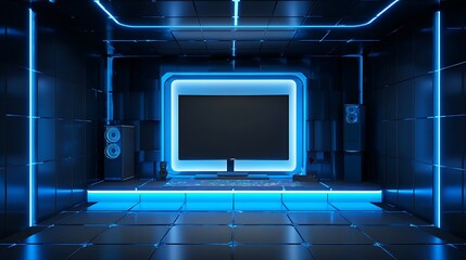 Wall Mural - 4k ultra hd computer wallpaper with dark mode abstract geometric patterns crystal clear nature lands