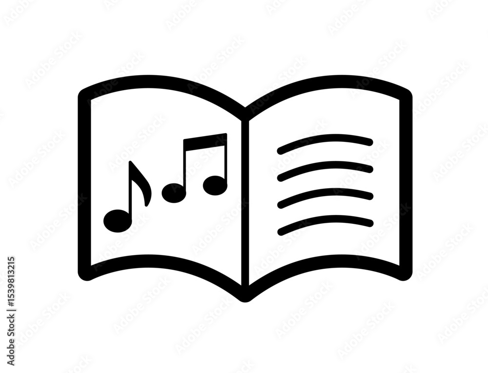 Stock-Vektorgrafik „Icon of sheet music with eighth notes 03B : Eighth ...