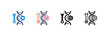 © pojok_d - Genetic Engineering icon set multiple style collection