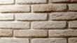 © Generative AI - Close-up of textured white brick wall with detailed mortar lines and rustic appearance