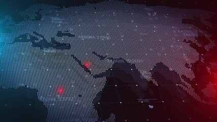 Wall Mural - bigdata mapping platform connectivity global infrastructure network analysis