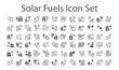© Iman - Solar Fuels Icon Set.svg. sketches, logo illustrations, web symbols, outline style pictograms package isolated on white background. Vector graphics. stock illustration...