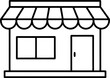 © mstsokera - Storefront Icon Line Art Vector Illustration With White Background