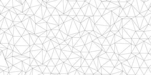 Abstract of simple gray line triangle pattern geometric background .white background creative and geometric shape with white luxury pattern .Gray and white geometric background with low poly triangle