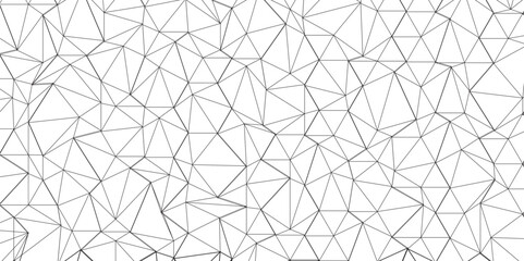 Wall Mural - Abstract of simple gray line triangle pattern geometric background .white background creative and geometric shape with white luxury pattern .Gray and white geometric background with low poly triangle