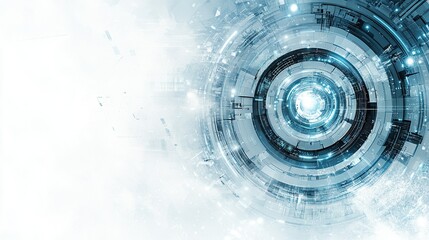 Futuristic digital tech interface glowing, abstract background
