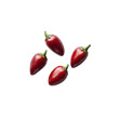© Tarikulsio - Four red chili peppers isolated on transparent background