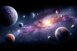 Celestial bodies planets galaxy stars cosmic space exploration universe