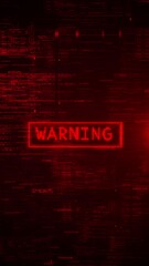 Wall Mural - cyber attack error warning computer protection, safety internet security background privacy in cyber