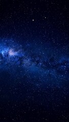 Wall Mural - Vast expanse of the night sky filled with countless stars and a faint galactic band, showing depth and beauty of space.